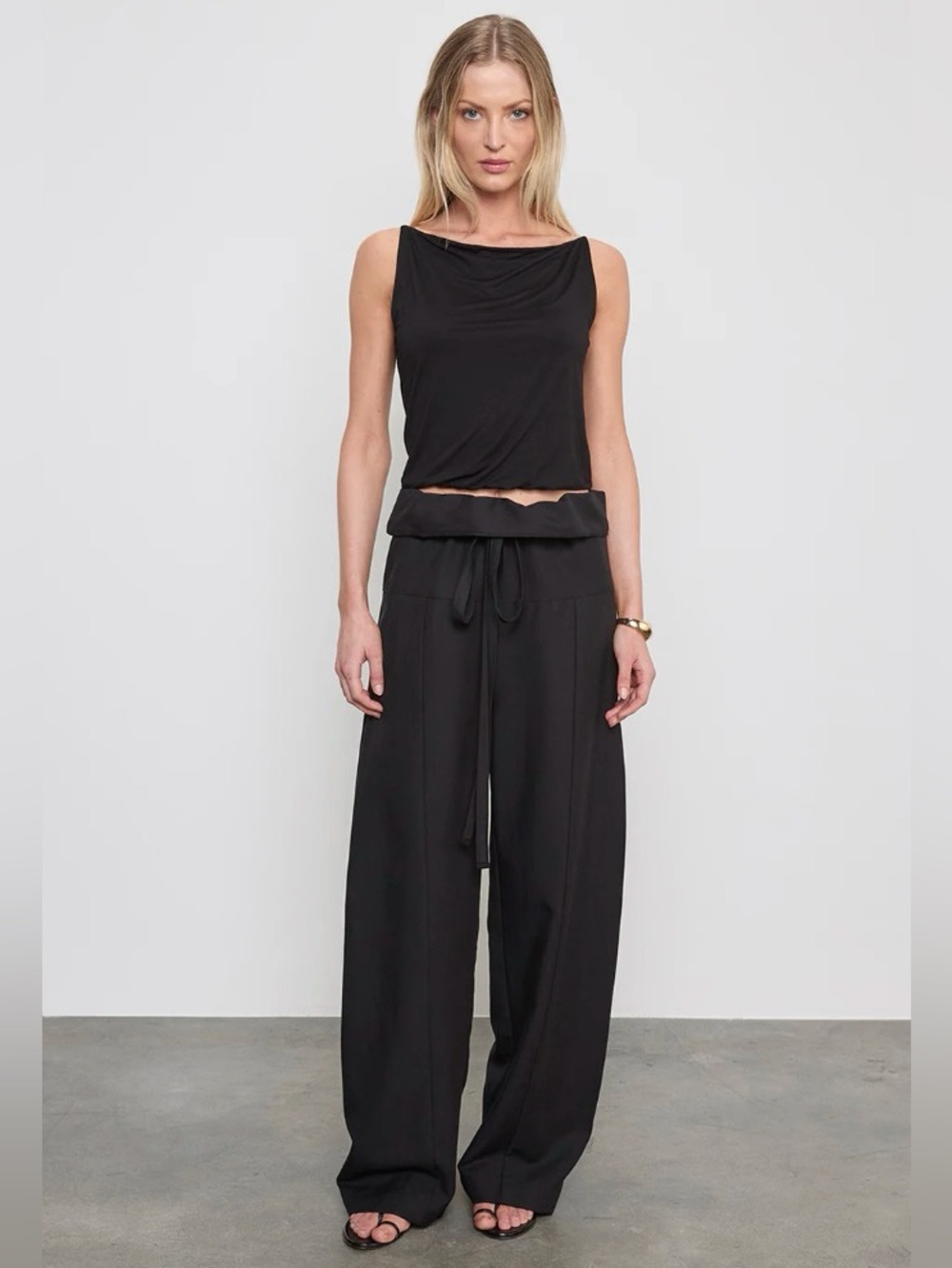 Twill fisherman pant